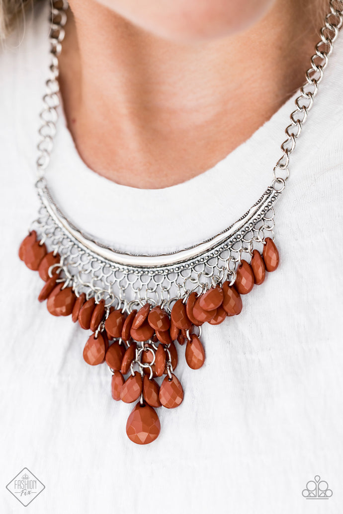 Rio Rainfall - Paparazzi Brown Necklace - BlingbyAshleyNicole