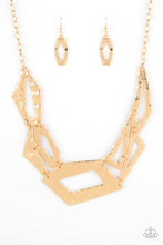 Load image into Gallery viewer, Break The Mold - Paparazzi Gold Necklace - BlingbyAshleyNicole