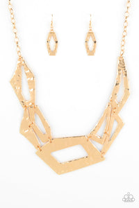 Break The Mold - Paparazzi Gold Necklace - BlingbyAshleyNicole