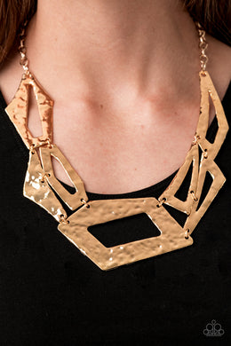 Break The Mold - Paparazzi Gold Necklace - BlingbyAshleyNicole