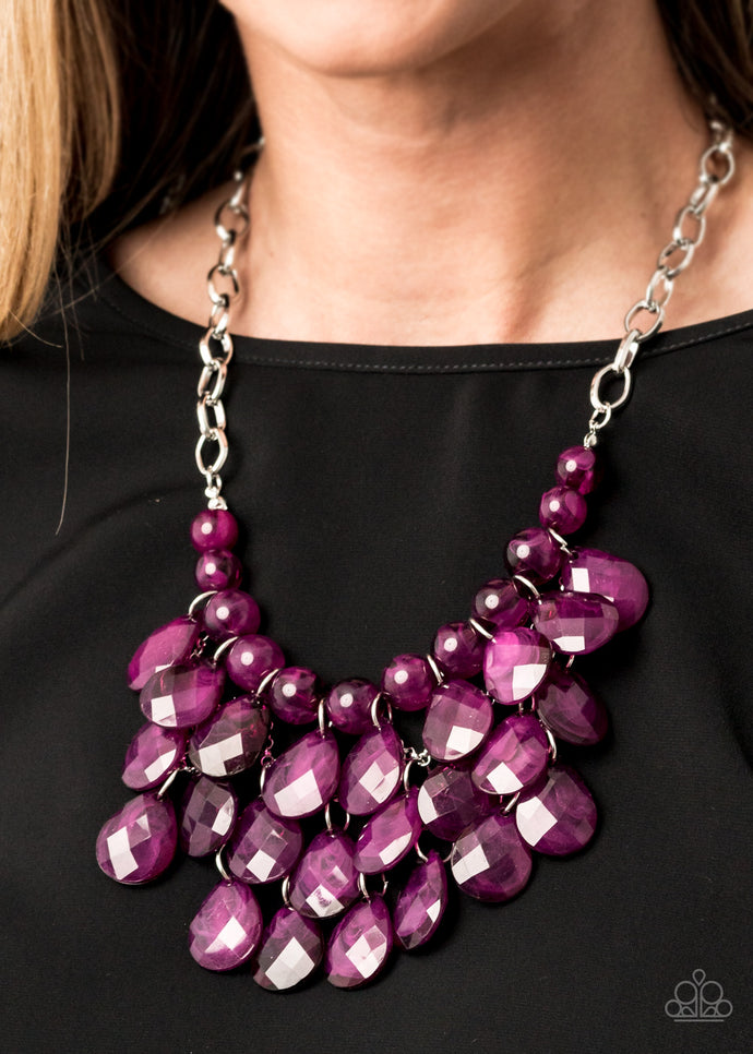 Sorry To Burst Your Bubble - Paparazzi Purple Necklace - BlingbyAshleyNicole