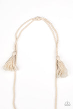 Load image into Gallery viewer, Macrame Mantra - Paparazzi White Necklace - BlingbyAshleyNicole