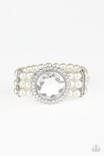 Load image into Gallery viewer, Speechless Sparkle - Paparazzi White Bracelet - BlingbyAshleyNicole