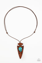 Load image into Gallery viewer, Hold Your ARROWHEAD Up High - Paparazzi Blue Urban Necklace - BlingbyAshleyNicole