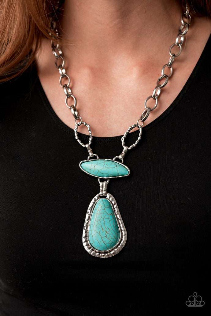 Rural Rapture - Paparazzi Blue Necklace - BlingbyAshleyNicole