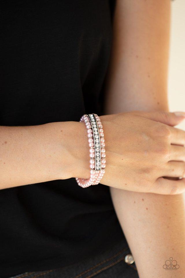 Vintage Beam | Paparazzi Pink Bracelet - BlingbyAshleyNicole