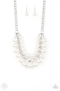 Empire State Empress - Paparazzi White Necklace - BlingbyAshleyNicole