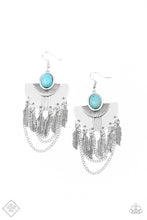 Load image into Gallery viewer, Sure Thing, Chief - Paparazzi Blue Earring - BlingbyAshleyNicole