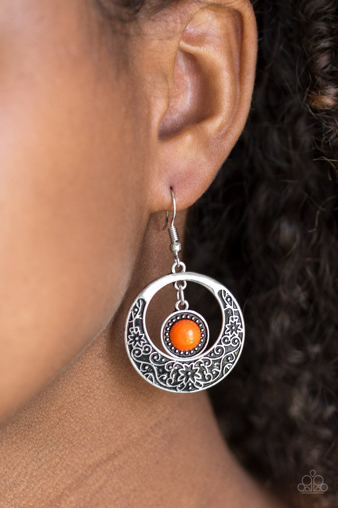 Wandering Waikiki - Paparazzi Orange Earrings - BlingbyAshleyNicole