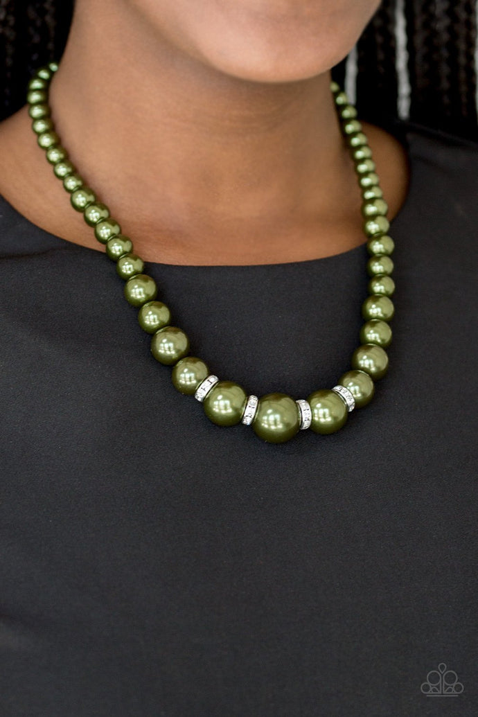 Party Pearls - Paparazzi Green Necklace - BlingbyAshleyNicole