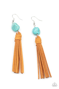 All-Natural Allure | Paparazzi Blue Earrings - BlingbyAshleyNicole