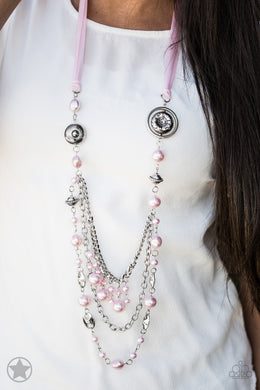 All The Trimmings - Paparazzi Pink Necklace - BlingbyAshleyNicole