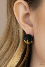 Load image into Gallery viewer, As Happy As Can BEAD | Paparazzi Black Earring - BlingbyAshleyNicole