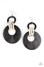 Load image into Gallery viewer, Beach Day Drama - Paparazzi Black Earrings - BlingbyAshleyNicole