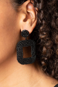 Beaded Bella | Paparazzi Black Earrings - BlingbyAshleyNicole