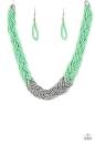 Load image into Gallery viewer, Brazilian Brilliance - Paparazzi Green Necklace - BlingbyAshleyNicole