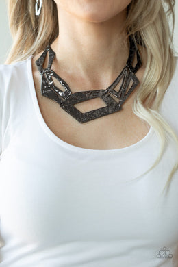 Break The Mold - Paparazzi Black Necklace - BlingbyAshleyNicole