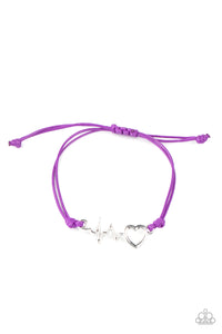 Cardiac Couture | Paparazzi Purple Bracelet - BlingbyAshleyNicole