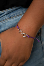 Load image into Gallery viewer, Cardiac Couture | Paparazzi Purple Bracelet - BlingbyAshleyNicole