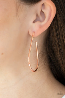 City Curves | Paparazzi Copper Earrings - BlingbyAshleyNicole