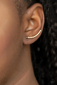 Paparazzi Climb On | Gold Post Earrings - BlingbyAshleyNicole