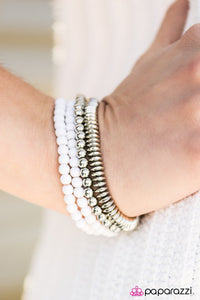 Color Coordination - White Bracelet - BlingbyAshleyNicole