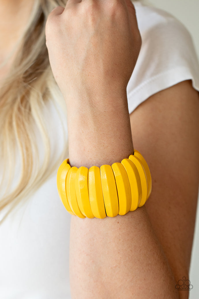 Colorfully Congo - Paparazzi Yellow Bracelets - BlingbyAshleyNicole