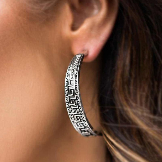 Conga Line - Silver Earrings - BlingbyAshleyNicole