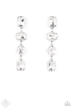 Load image into Gallery viewer, Cosmic Heiress | Paparazzi White Earrings - BlingbyAshleyNicole