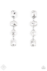 Cosmic Heiress | Paparazzi White Earrings - BlingbyAshleyNicole