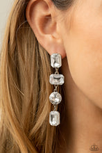 Load image into Gallery viewer, Cosmic Heiress | Paparazzi White Earrings - BlingbyAshleyNicole