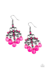 Load image into Gallery viewer, Dip It Glow | Paparazzi Pink Earrings - BlingbyAshleyNicole