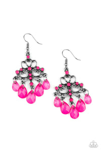 Dip It Glow | Paparazzi Pink Earrings - BlingbyAshleyNicole