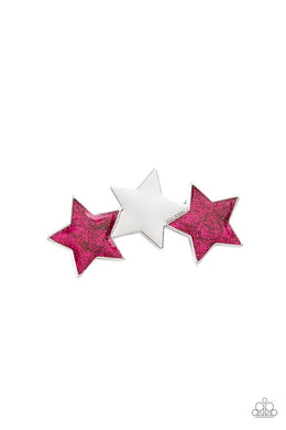 Dont Get Me STAR-ted! | Paparazzi Pink Hair Clip - BlingbyAshleyNicole