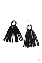Load image into Gallery viewer, Easy To PerSUEDE - Paparazzi Black Earrings - BlingbyAshleyNicole
