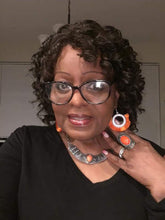 Load image into Gallery viewer, Fringe Fanatic | Paparazzi Orange Earring - BlingbyAshleyNicole