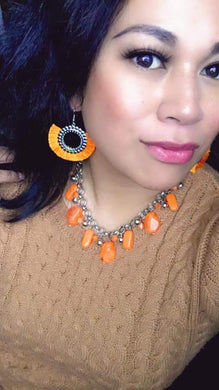 Fringe Fanatic | Paparazzi Orange Earring - BlingbyAshleyNicole