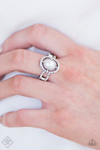 Load image into Gallery viewer, Fairytale Shimmer | Paparazzi White Ring - BlingbyAshleyNicole