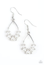 Load image into Gallery viewer, Fancy First | Paparazzi White Earring - BlingbyAshleyNicole