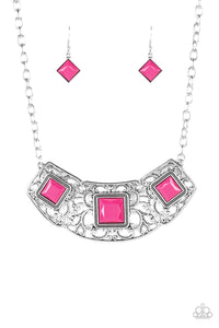 Feeling Inde-PENDANT - Paparazzi Pink Necklace - BlingbyAshleyNicole