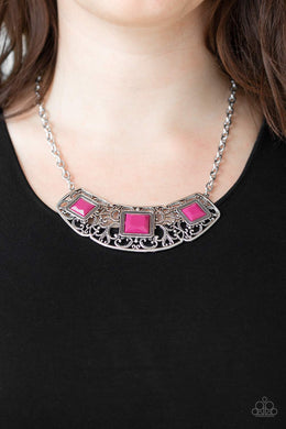 Feeling Inde-PENDANT - Paparazzi Pink Necklace - BlingbyAshleyNicole