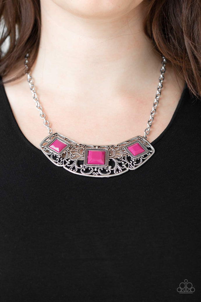 Feeling Inde-PENDANT - Paparazzi Pink Necklace - BlingbyAshleyNicole
