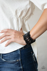 Fiji Flavor - Paparazzi Black Bracelet - BlingbyAshleyNicole
