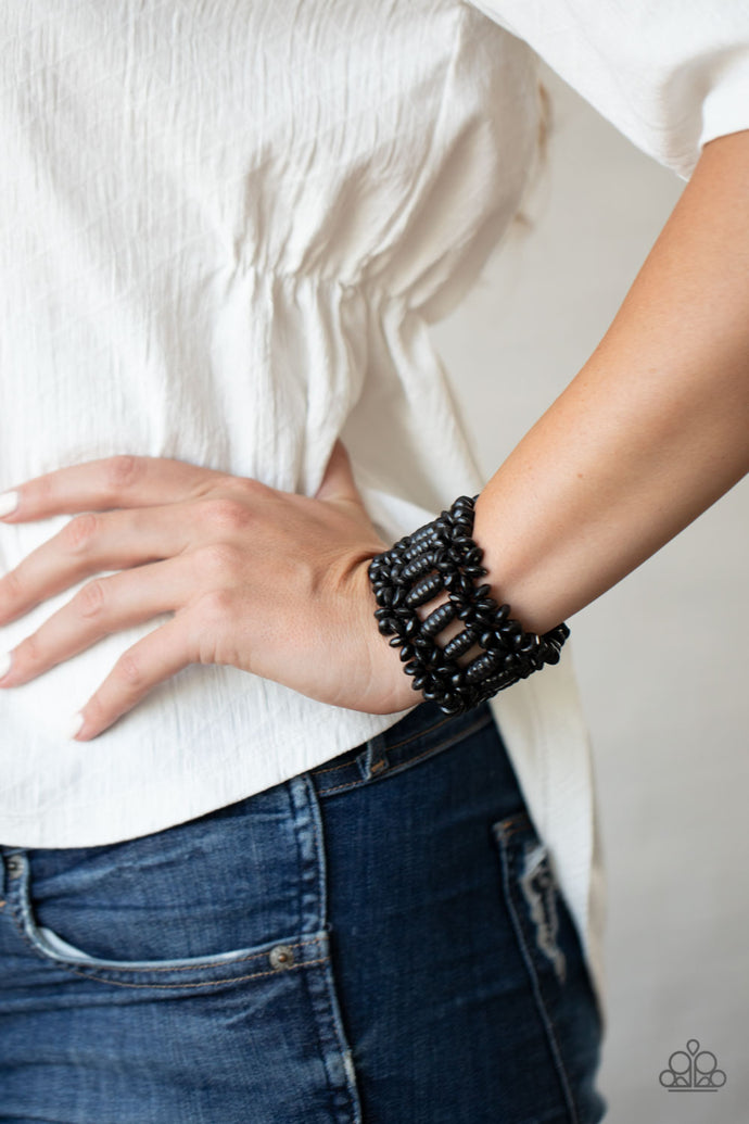 Fiji Flavor - Paparazzi Black Bracelet - BlingbyAshleyNicole