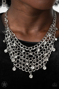Fishing For Compliments | Paparazzi Silver Necklace - BlingbyAshleyNicole