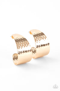 Flatten The Curve | Paparazzi Gold Earrings - BlingbyAshleyNicole