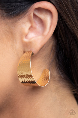 Flatten The Curve | Paparazzi Gold Earrings - BlingbyAshleyNicole