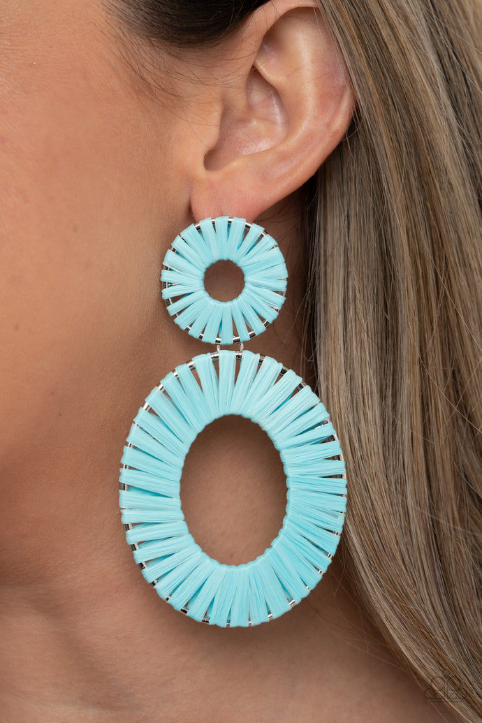 Foxy Flamenco | Paparazzi Blue Earring - BlingbyAshleyNicole