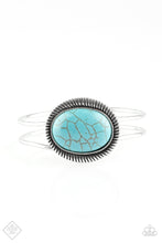 Load image into Gallery viewer, FRONTIER and Center - Paparazzi Blue Bracelet - BlingbyAshleyNicole