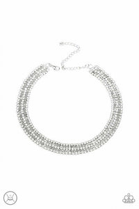 Full REIGN | Paparazzi White Necklace - BlingbyAshleyNicole